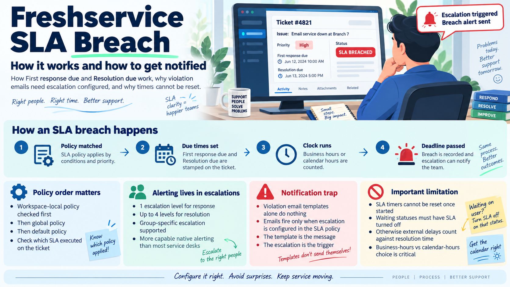 Freshservice SLA Breach: How It Works and How to Get Notified